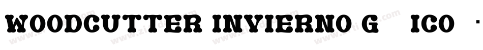 woodcutter invierno g__ico字体转换